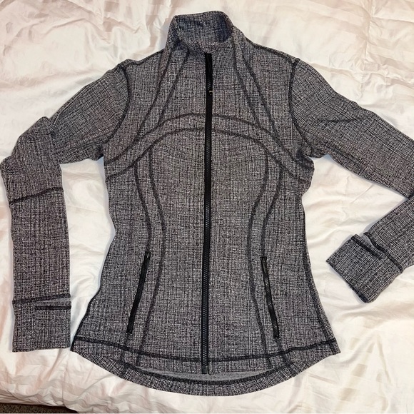 Lululemon Define Zip Up Jacket Coco Pique Black - Picture 5 of 16